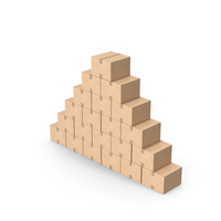 Blank Cardboard Box Big Pyramid PNG & PSD Images