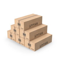 Cardboard Box 6 Small Pyramid PNG & PSD Images