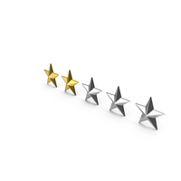 Star Ranking 2/5 Symbol PNG & PSD Images