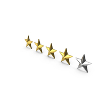 Star Ranking 4/5 Symbol PNG & PSD Images