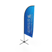 Feather Flag Banner with Stand PNG & PSD Images