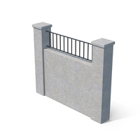 Concrete Fence PNG & PSD Images