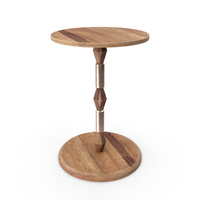 Raw Mango Wood Side Table PNG & PSD Images