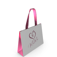 White And Pink Shopping Bag PNG & PSD Images