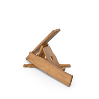 Broken Rustic Light Colored Wooden Bench PNG & PSD Images