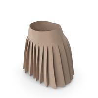Beige Pleated Skirts PNG & PSD Images