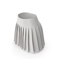White Pleated Skirts PNG & PSD Images