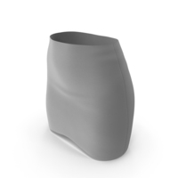 Grey Mini Skirt PNG & PSD Images