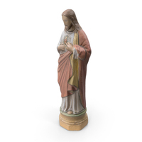 Statue  - Jesus Painted PNG & PSD Images