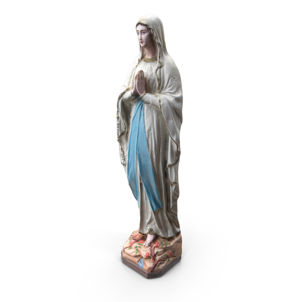 Statue - St Mary Painted PNG & PSD Images