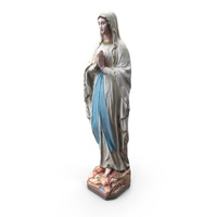 Statue - St Mary Painted PNG & PSD Images