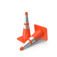 28 Inch Traffic Cone With Reflector PNG & PSD Images