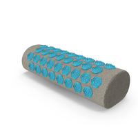 Blue Acupuncture Cylindrical Pillow PNG & PSD Images