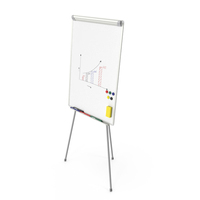 Flip Chart Stand With Magnets And Sponge PNG & PSD Images