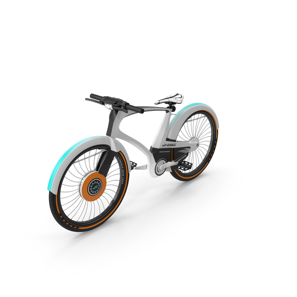 Futuristic Urban Bicycle White PNG & PSD Images