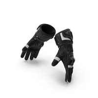 Black Meteor Protective Riding Gloves PNG & PSD Images