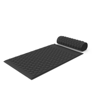Black Wellness Acupressure Mat And Pillow PNG & PSD Images