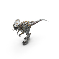 T-Rex Robot Walking Pose PNG & PSD Images