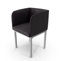 Modern Upholstered Chair With Wooden Legs PNG & PSD Images