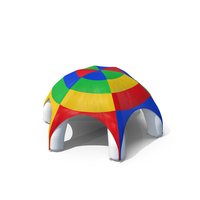 Outdoor Rainbow Color Inflatable Tent PNG & PSD Images