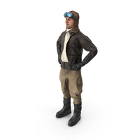 Pilot in Standing Pose PNG & PSD Images