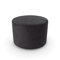 Round Fabric Ottoman Footstool PNG & PSD Images