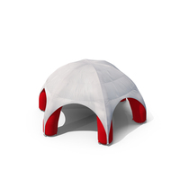 Red White Inflatable Dome Tent PNG & PSD Images