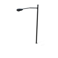 Street Light Pole With Single Lamp PNG & PSD Images