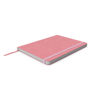 Pink Stationery Notebook With Bookmark PNG & PSD Images