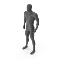 Gray Abstract Male Mannequin Sport Figure PNG & PSD Images