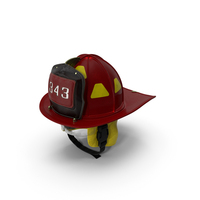 Traditional Firefighter Helmet With Neck Protector PNG & PSD Images