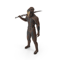Futuristic Cosmic Soldier with Sword PNG & PSD Images