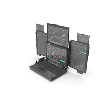 Professional Laptop With Miner Software PNG & PSD Images