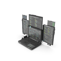 Laptop Expanscape Aurora with Programming Software PNG & PSD Images