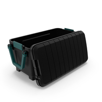 Open Green Plastic Storage Container PNG & PSD Images