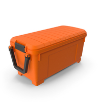 Plastic Toolbox Orange PNG & PSD Images