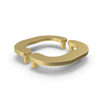 Door Handles Flat Square Gold PNG & PSD Images