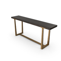 T-Brace Console Table PNG & PSD Images