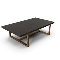 T-Brace Rectangular Coffee Table PNG & PSD Images