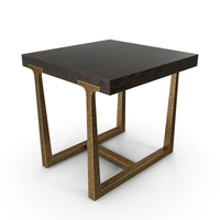 T-Brace Square Side Table PNG & PSD Images