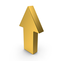 Gold Arrow Up PNG & PSD Images