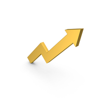 Gold Arrow Up PNG & PSD Images