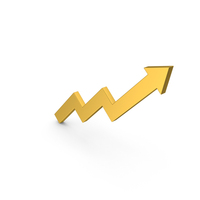 Gold Arrow Up PNG & PSD Images