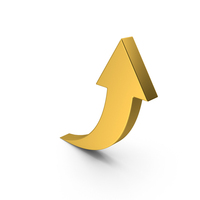 Gold Arrow Up PNG & PSD Images