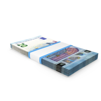 Stack Of 20 Euro Bills PNG & PSD Images