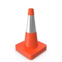 18 Inch Traffic Cones With Reflector PNG & PSD Images