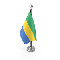 Gabon Table Flag PNG & PSD Images