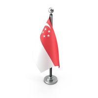 Singapore Table Flag PNG & PSD Images