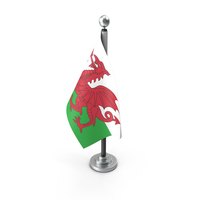 Wales Table Flag PNG & PSD Images