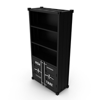Sea Container Bookcase PNG & PSD Images